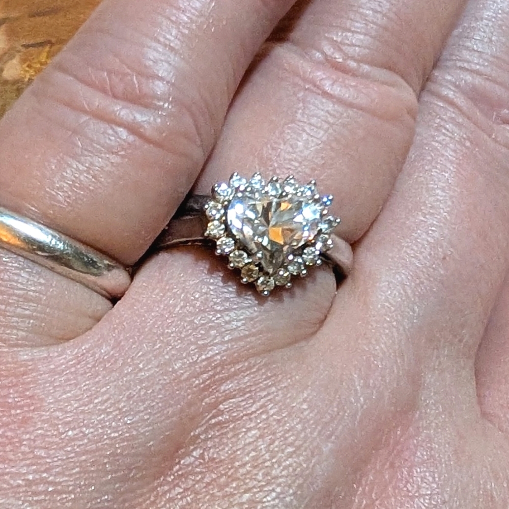 Staur 3.5ct Earth Grown Lab Diamond Heart Engagement Ring